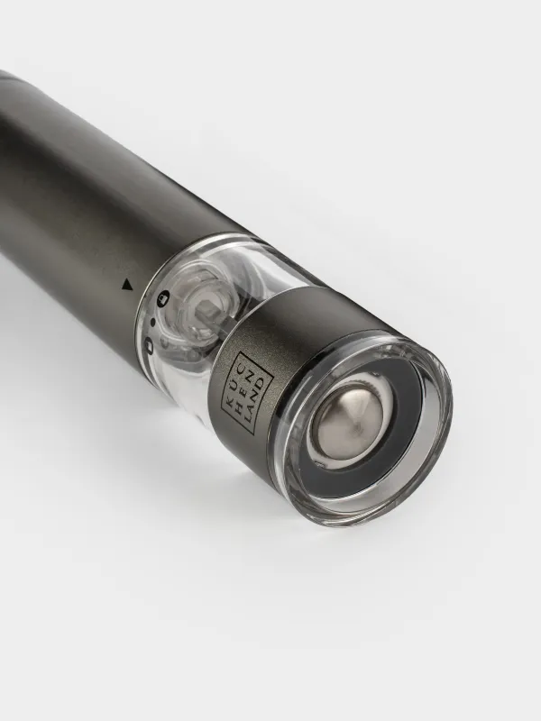 Мельница для специй, 22 см, 2 шт, электрическая, металл/пластик, LED W, серая, Piquant, image-4