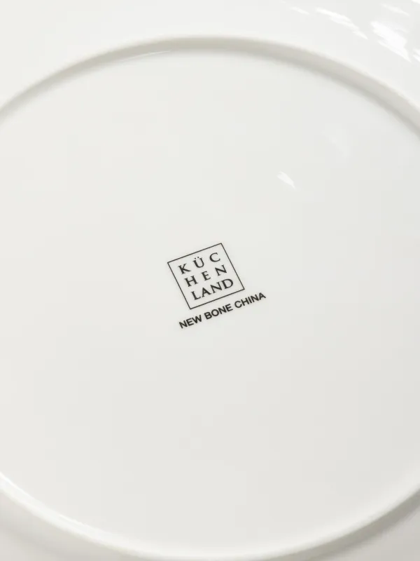 Тарелка обеденная, 26 см, фарфор N, бело-зеленая, Елка, Winter lace, image-5