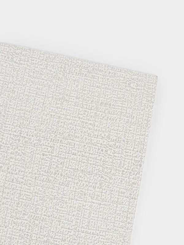 Салфетка под приборы, 30х45 см, ПВХ, прямоугольная, белая, Серебристые капли, Rock, image-3