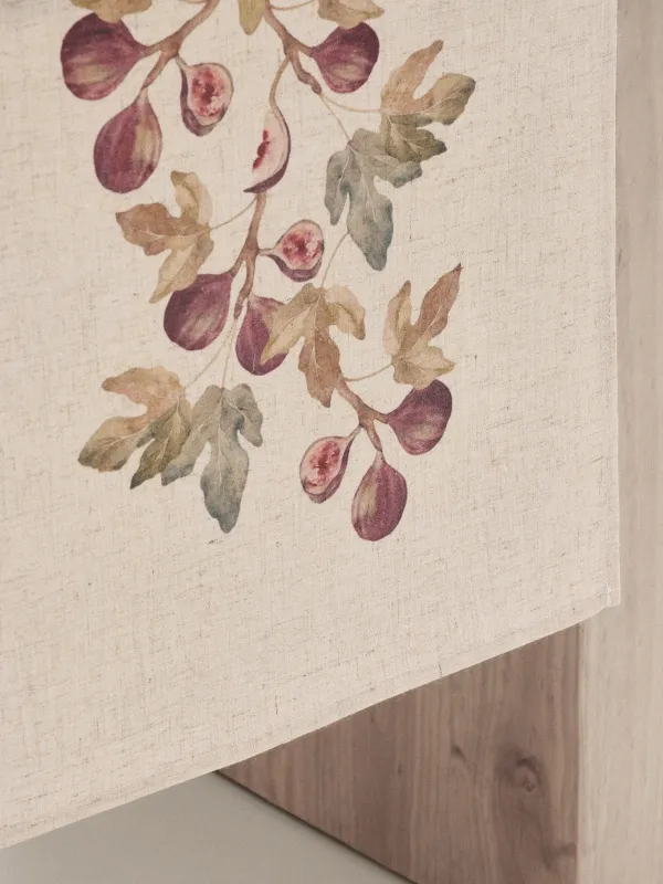 Дорожка настольная, 40х160 см, Инжиры на ветках, Fruits garden, image-7