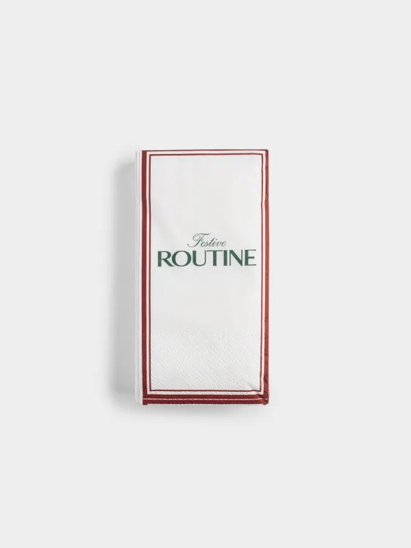 Салфетки бумажные, 33х33 см, 20 шт, Routine, Family dinner, image-0