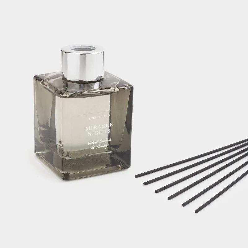 Ароматический диффузор, 90 мл, серый, Velvet Orchid & Honey, Miracle nights, image-1