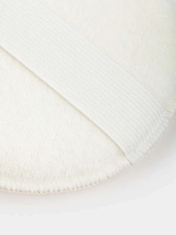 Мочалка-губка для мытья лица и тела, 13 см, с держателем, нейлон/хлопок, бежевая, Unique spa, image-5