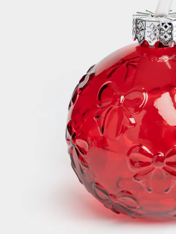Банка для напитков, 580 мл, с трубочкой, Шар, Christmas drink, image-2
