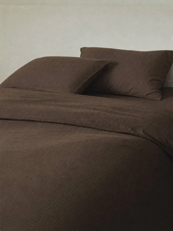 Постельное белье, евро, вареный хлопок, Полосы, Washed cotton, image-1