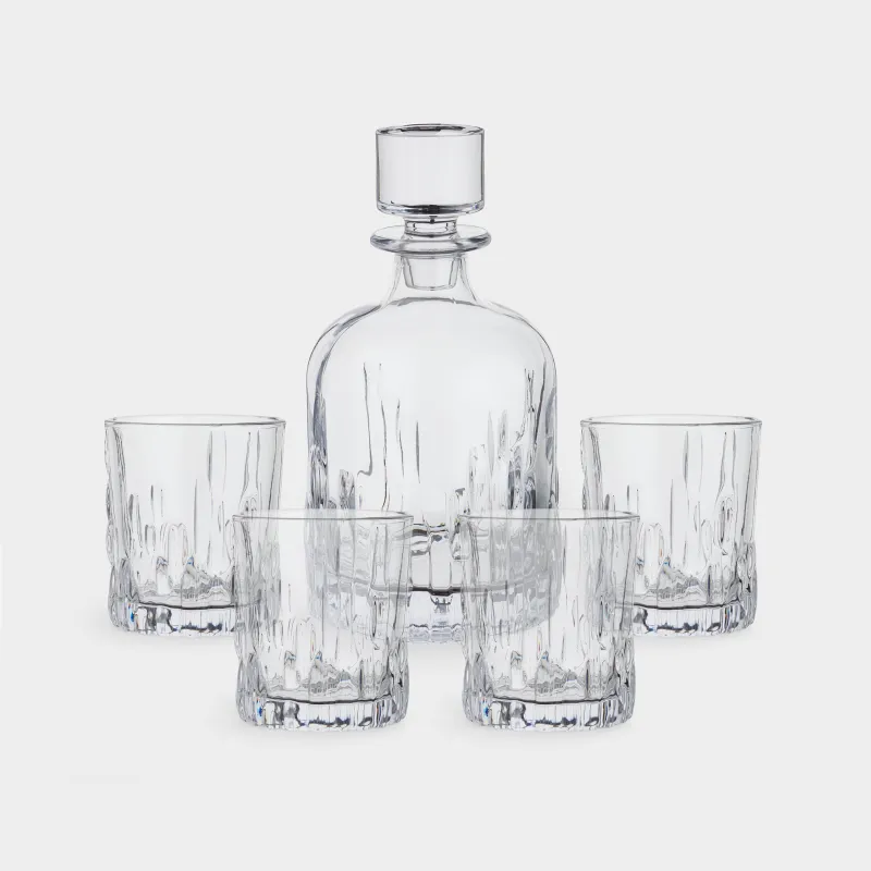 Набор для виски, 4 перс, 5 пр, графин/стаканы, стекло Р, Harbor