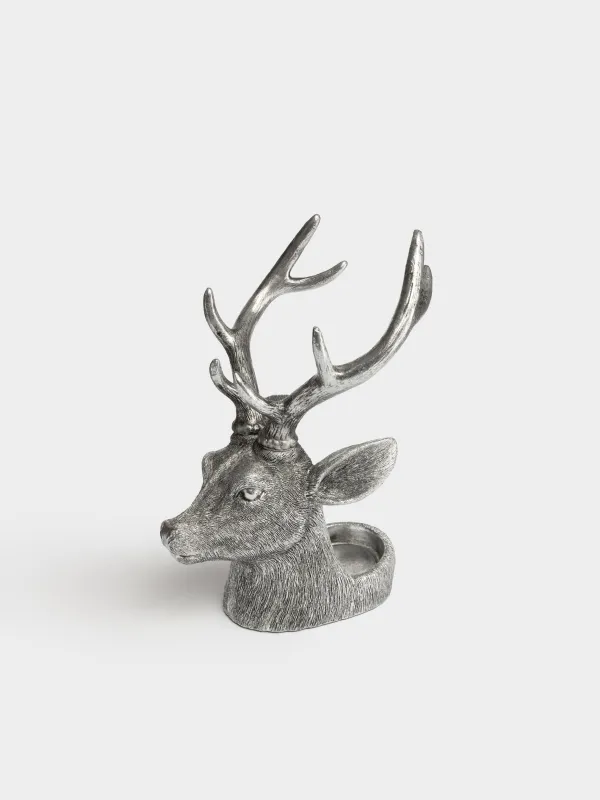 Подставка для бутылки, 19x23x33 см, Олень, Deer silver, image-0