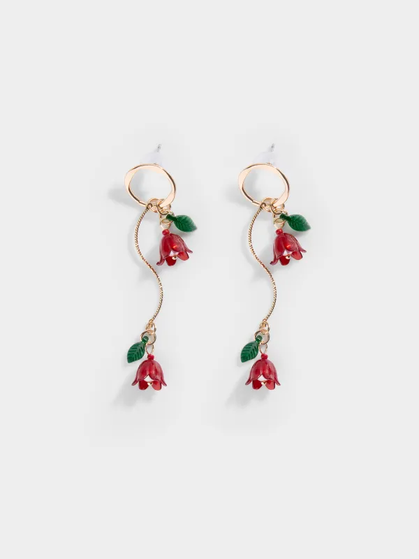 Серьги-пусеты, 2 шт, Цветы, Jewelry flower, image-0