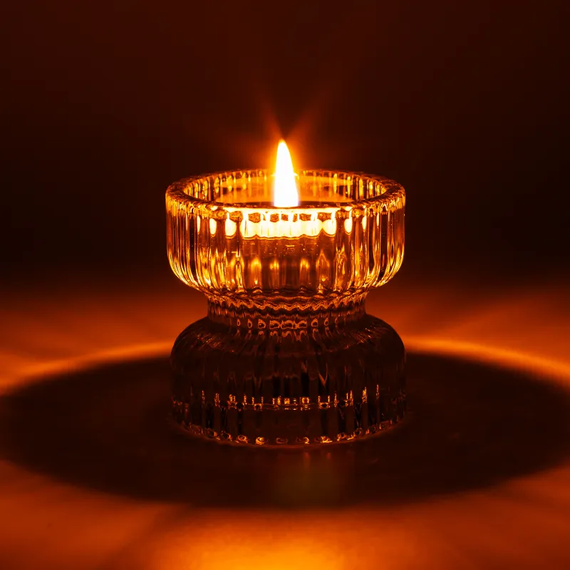 Подсвечник, 7 см, для тонкой/чайной свечи, стекло, Ribedic, image-5