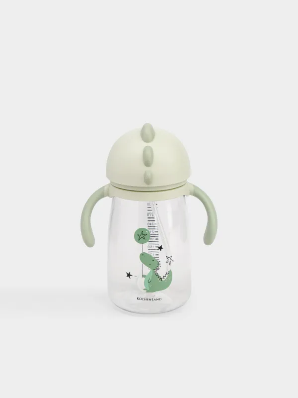 Бутылка-поильник, детская, 360 мл, тритан, зеленая, Динозаврик, Dino, image-0