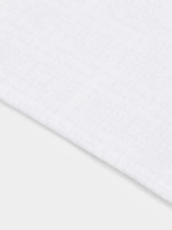 Полотенце кухонное, 40х60 см, хлопок, светло-серое, Клетка, Cage pattern, image-1