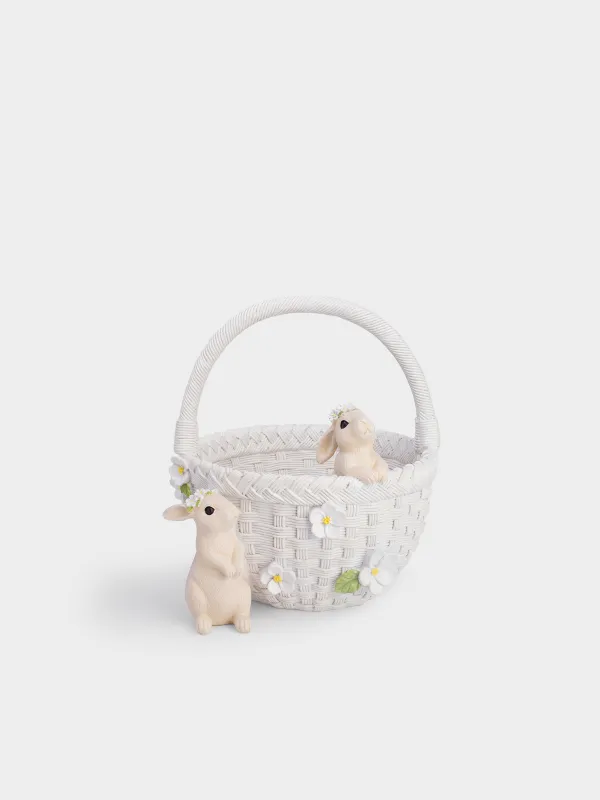 Конфетница, 21х24 см, Кролики в корзинке, Natural Easter, image-0
