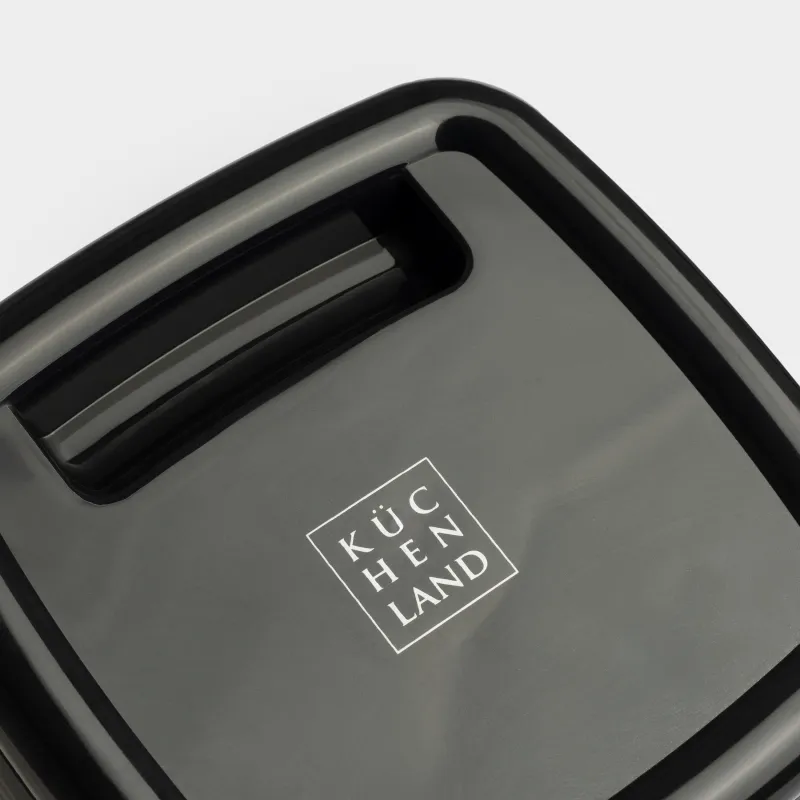 Ведро складное, 10 л, пластик/резина, квадратное, черное, Foldaway black, image-3