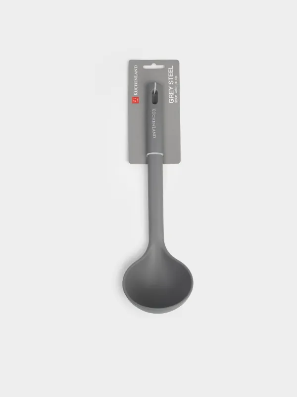 Половник, 30 см, силикон, серый, Grey steel, image-5