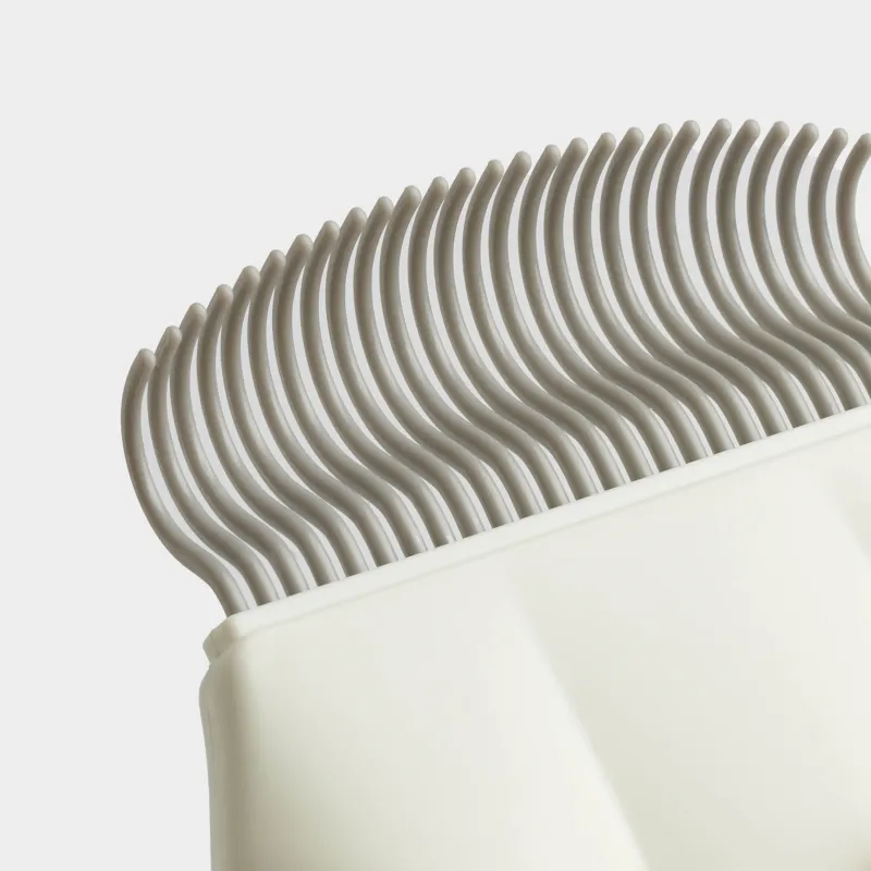 Расческа-гребень для шерсти животных, 9 см, пластик, белая, Лапка, Pet, image-2