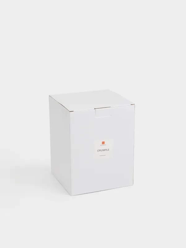 Ваза для цветов, 22 см, фарфор P, молочная, Мятый эффект, Crumple, image-4