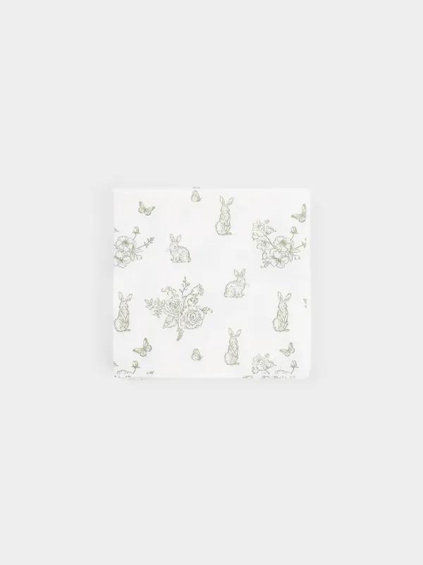 Салфетки бумажные, 21х21 см, 20 шт, Easter lace, image-0