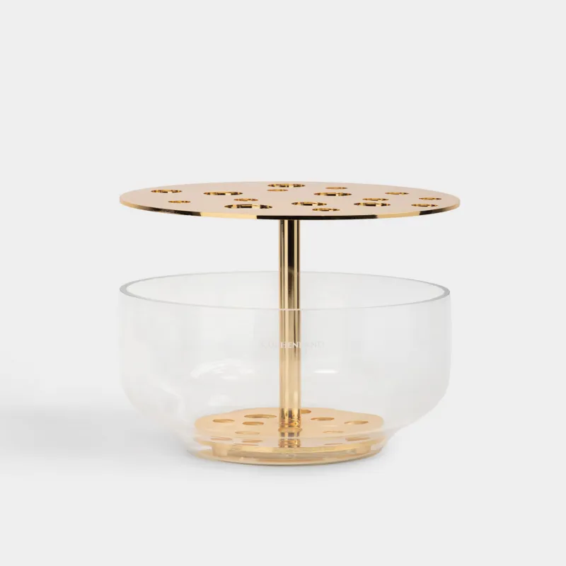 Ваза для цветов, 24х18 см, стекло/сталь, Fantastic