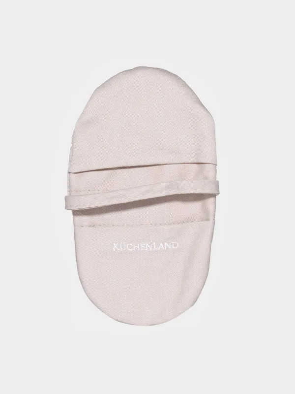 Прихватка, 18х10 см, двойная, хлопок/силикон, бежевая, Bakery, image-0