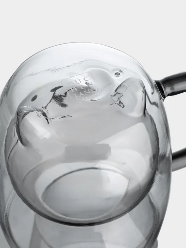 Кружка, 260 мл, стекло Б, Кошка перевернутая, Air shape, image-4