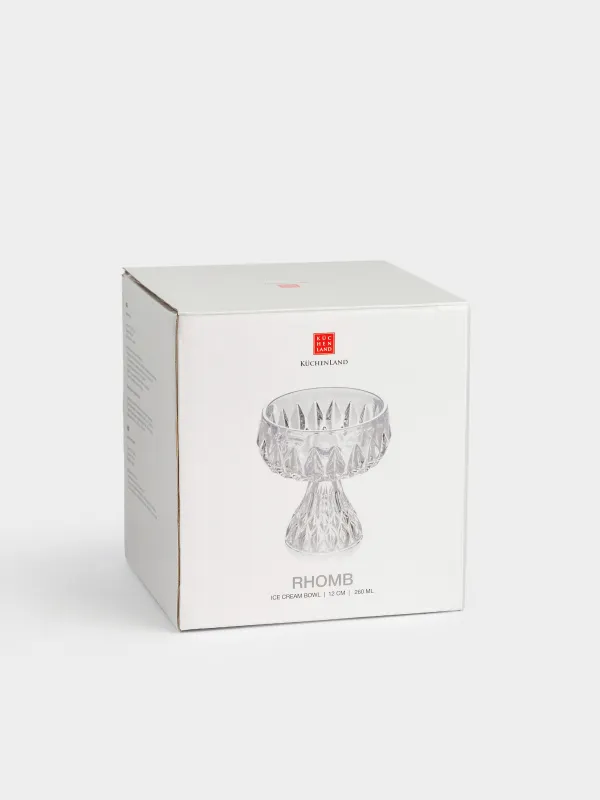 Креманка, 12 см, 260 мл, стекло Р, Rhomb, image-5