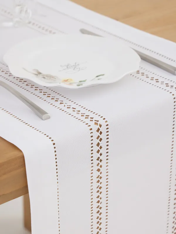 Дорожка настольная, 40х160 см, Hemstitch, image-5