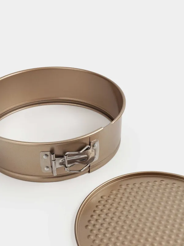 Форма для выпечки, 22 см, разъемная, с покрытием, сталь, медная, Resto clip, image-5