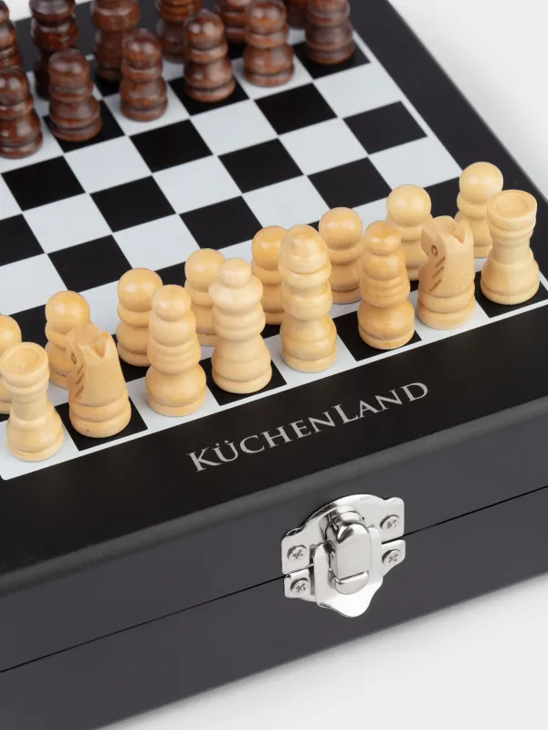 Набор сомелье, 4 пр, в коробке, сталь/пластик/дерево, черный, Шахматы, Bar, image-5