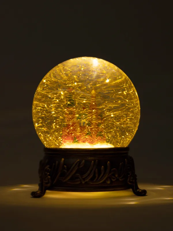Снежный фонарь, 15 см, с подсветкой, Кремль, Bronze style, image-3