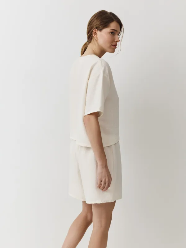 Шорты женские, домашние, молочные, Marlla, image-2