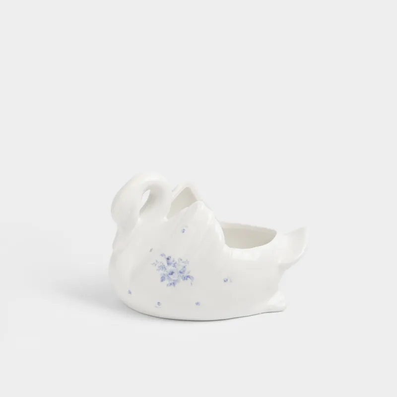 Конфетница, 16х10 см, фарфор P, белая, Лебедь, Tradition Easter