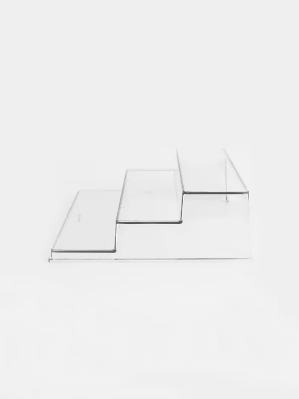 Полка-органайзер для шкафа, 26х24 см, 3 уровня, пластик, Basic, image-1