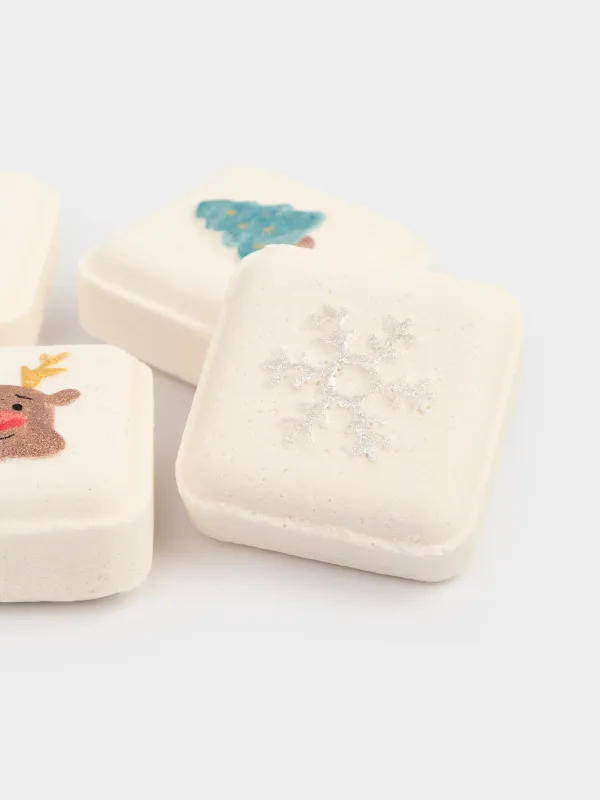 Бомбочка для ванны, 270 гр, 4 шт, в коробке, Кокос и белый шоколад, Body spa, image-2