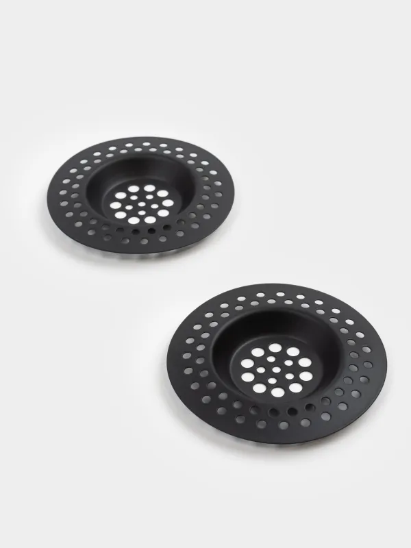 Фильтр для раковины, 7 см, 2 шт, сталь, черный, Black style, image-1