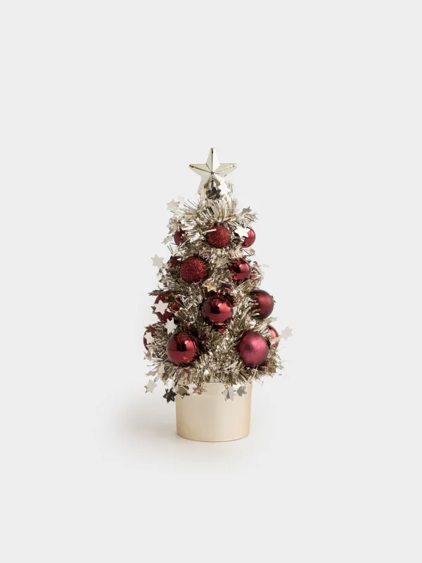 Игрушка елочная, 17 см, Ель с шарами, Tinsel christmas, image-0