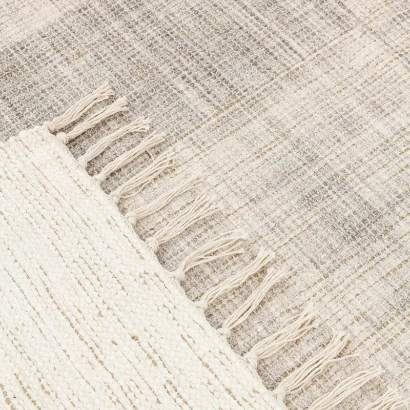 Ковер, 150х200 см, c бахромой, хлопок/джут/полиэстер, бежевый, Abstract, image-5