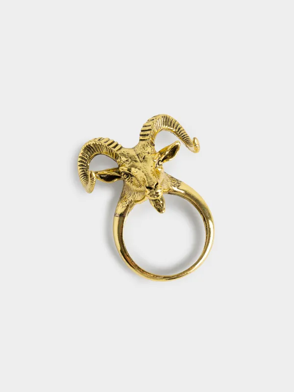 Кольцо для салфеток, 6 см, Козел, Goat gold, image-2