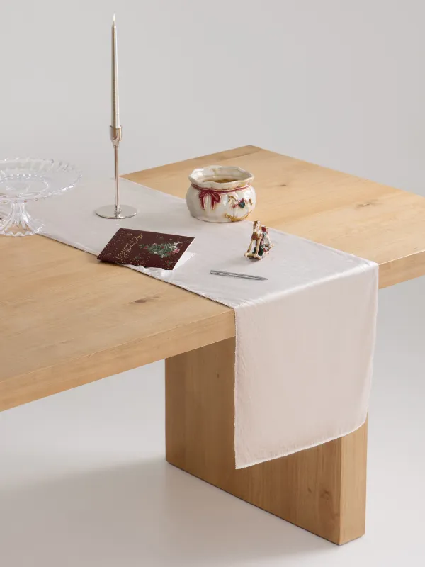 Дорожка настольная, 40х160 см, из бархата, Winter Antarctica, image-6