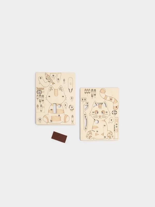 Набор для творчества, дерево, Cat, image-4