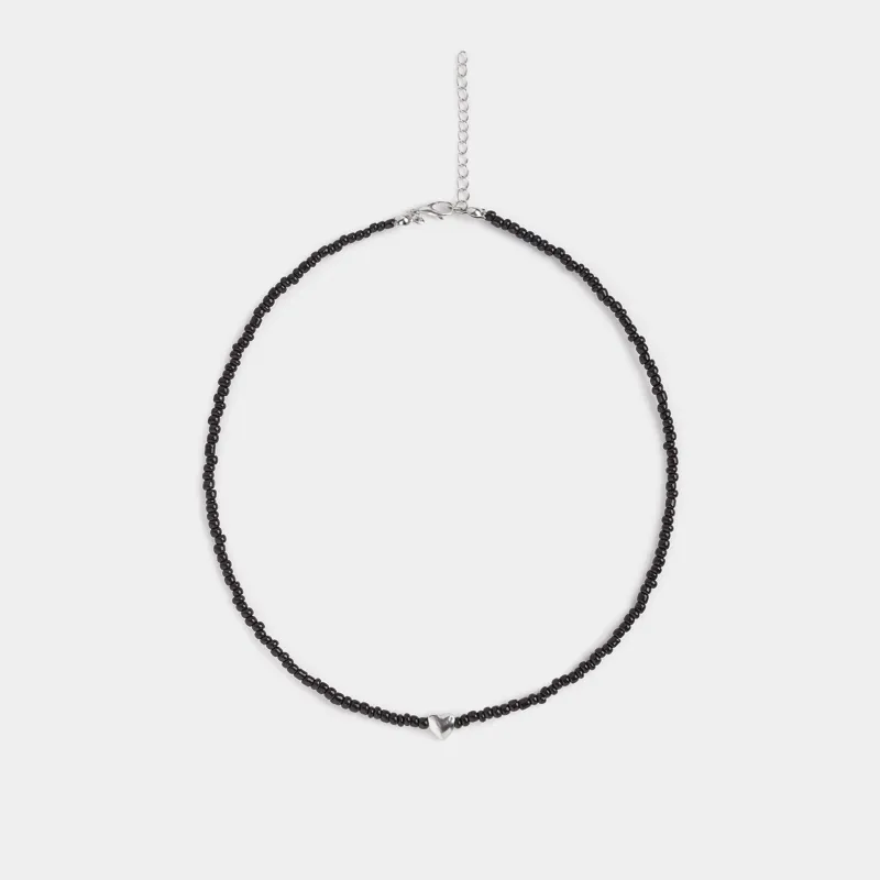 Цепочка, 44 см, стекло/металл, Jewelry black