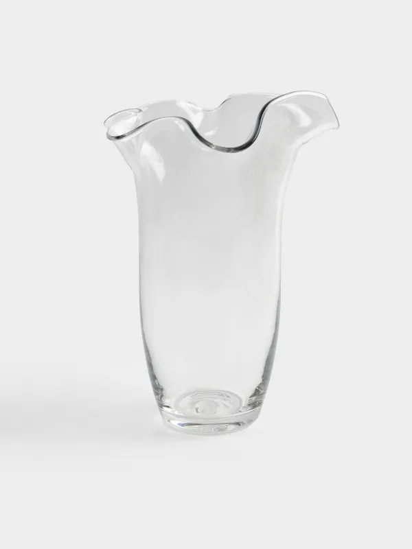 Ваза для цветов, 30 см, Волнистые края, Clear wave, image-0