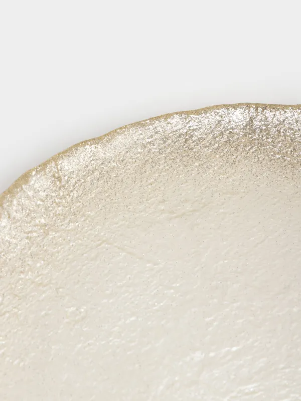 Тарелка обеденная, 28 см, стекло, золотистая, Antares, image-3