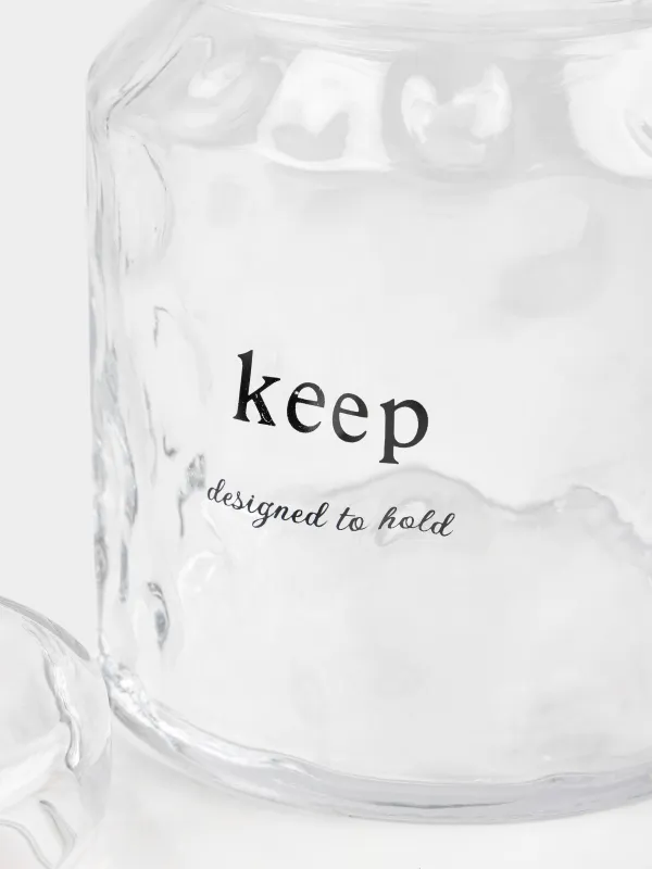 Банка для сыпучих продуктов, 1,1 л, Clear font, image-3