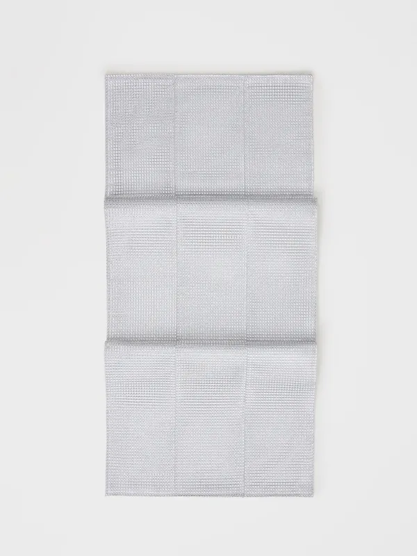 Дорожка настольная, 40х160 см, со стразами, полиэстер/полипропилен, серебристая, Rhinestones, image-0