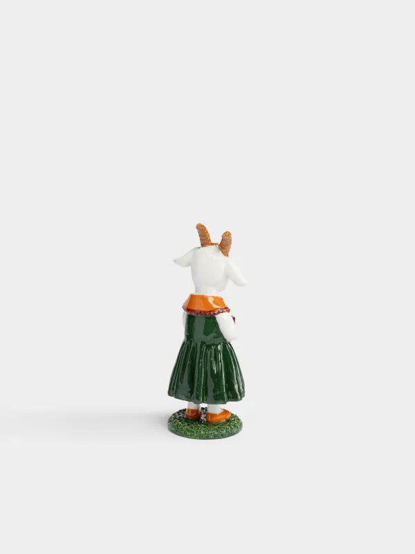 Статуэтка, 10 см, Козочка в платье, Goat, image-1