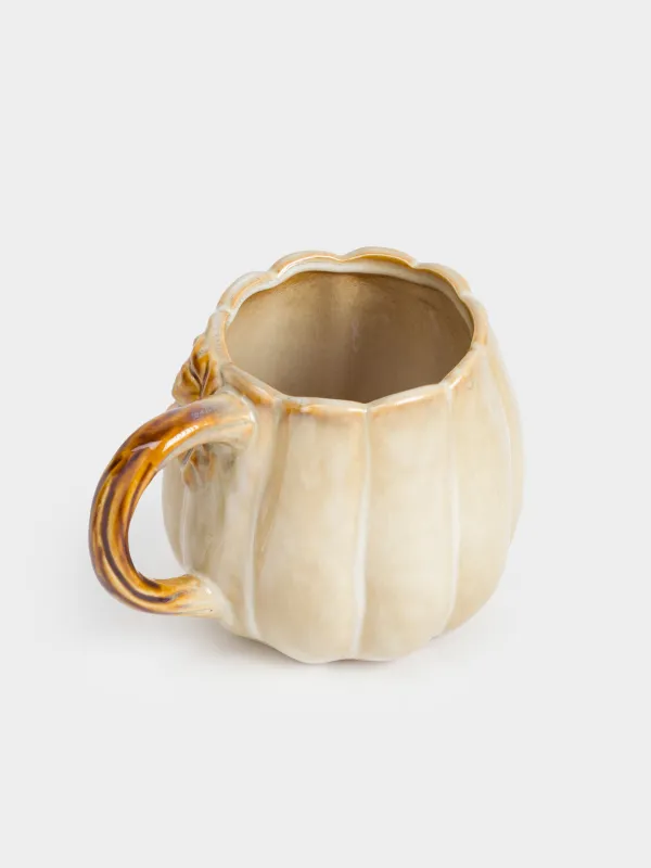 Кружка, 560 мл, керамика, молочно-коричневая, Тыква, Pumpkin velir, image-2