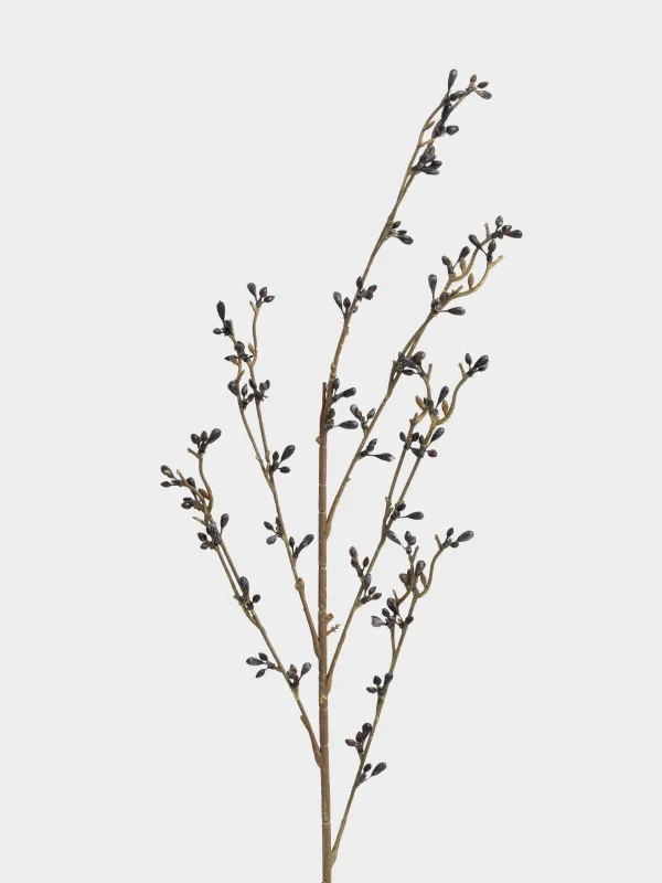 Ветка декоративная, 95 cм, Синие ягоды, Blue berry, image-1