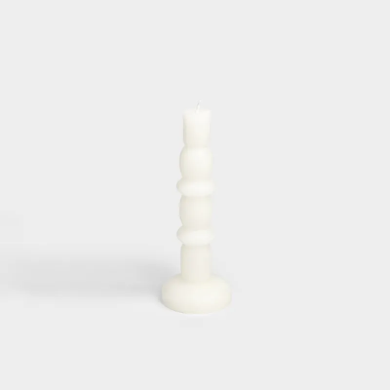 Свеча, 15 см, тонкая, белая, Shape candle