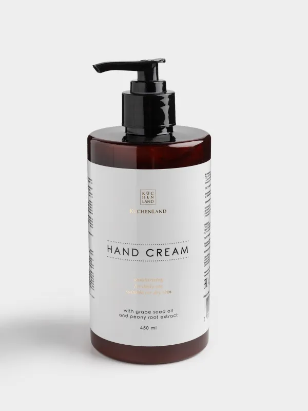 Крем для рук, 450 мл, с дозатором, питательный, Пион, Perfect care, image-0