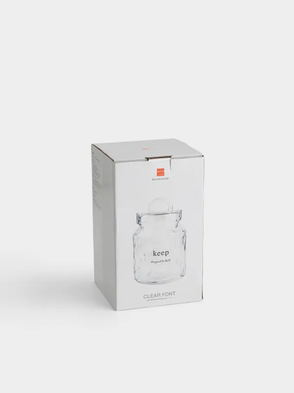 Банка для сыпучих продуктов, 1,1 л, Clear font, image-5